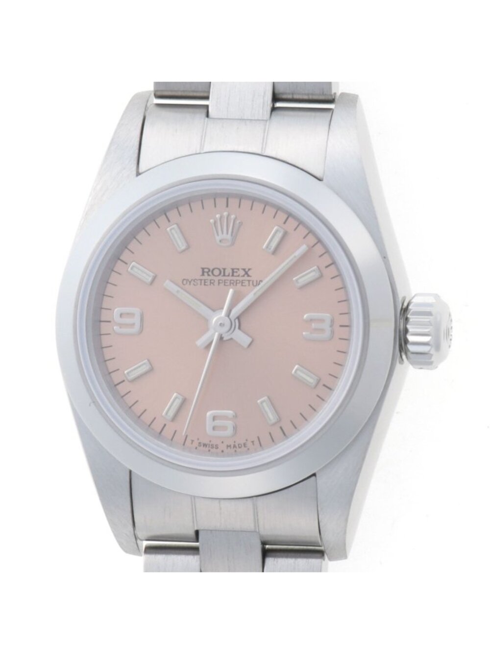 Rolex Oyster Perpetual Pink Stainless Steel Automatic